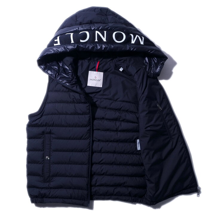 楽天市場】モンクレール ベスト フードの通販 MONCLER ネイビー ダウン 