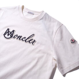 モンクレール Tシャツ MONCLER 8C00011 034 ホワイト メンズ 半袖 大きいサイズ ブランド 2025SS 2025年春夏