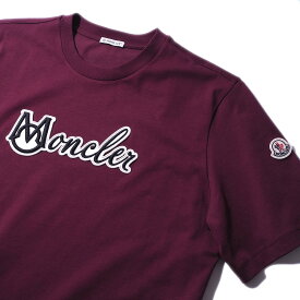 モンクレール Tシャツ MONCLER 8C00011 468ワイン メンズ 半袖 大きいサイズ ブランド 2025SS 2025年春夏