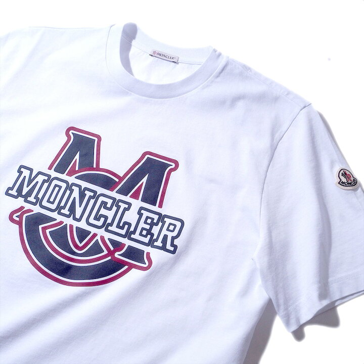 楽天市場】モンクレール Tシャツ MONCLER 8C00006 002ホワイト メンズ 