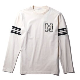 モンクレール ロングスリーブTシャツ 8D00005 050アイボリー MONCLER メンズ 長袖 ロンT 2025AW 2025年秋冬