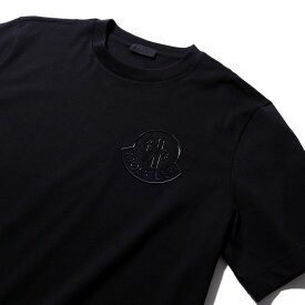 モンクレール Tシャツ MONCLER 8C00026 999ブラック メンズ 半袖 大きいサイズ ブランド 2025AW 2025年秋冬