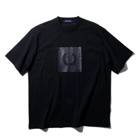 フレッドペリー ボックスグラフィックTシャツ M2404 102ブラック FRED PERRY メンズ 半袖 2026年春夏 2026SS