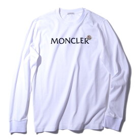 モンクレール ロングスリーブTシャツ 8D00009 001ホワイト MONCLER メンズ ロンT 長袖 2026SS 2026年春夏
