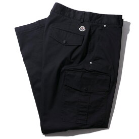 モンクレール カーゴパンツ 2A00034 999ブラック コットンギャバジン MONCLER メンズ ブランド 高級 大きいサイズ 2026SS 2026年春夏