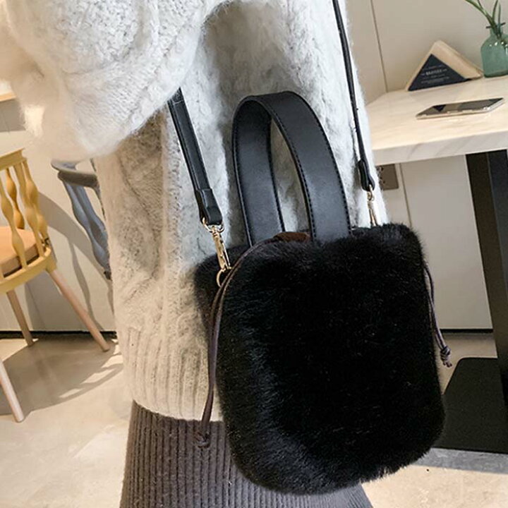 楽天市場】【 スーパーセール 最大 半額 50%OFF 】ファーバッグ バッグ 