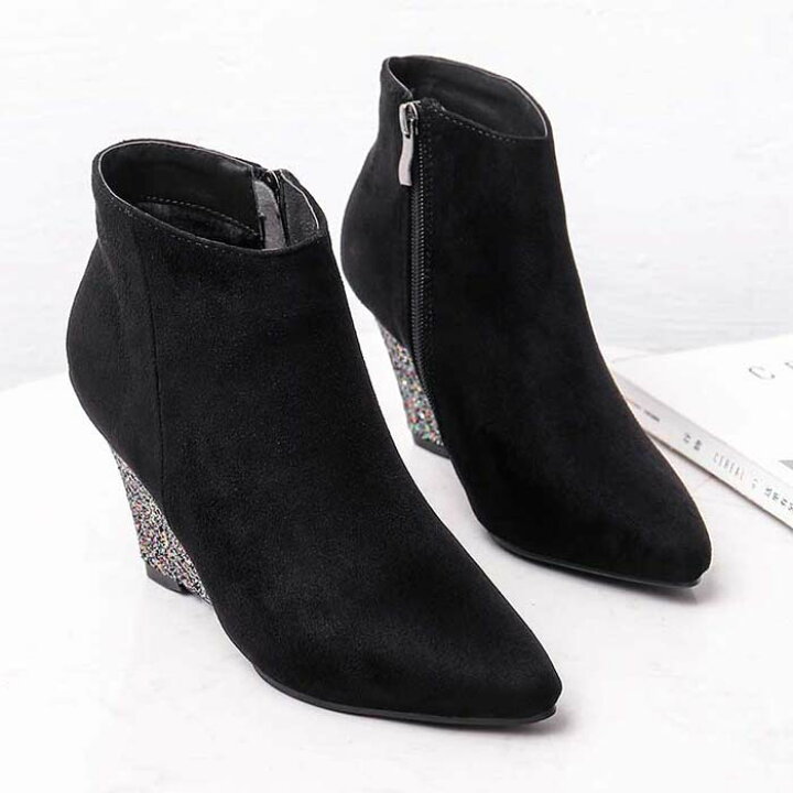 楽天市場】ブーツ ショートブーツ ブーティー ウェッジソール  