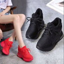 【スーパーセール 50％OFF 半額 有】【 即納 有 】スニーカー 厚底 厚底スニーカー ウェッジソール ウェッジ ポンプフューリー ダッドシューズ ダッド ダッドスニーカー リボン ハイヒール 22cm 22.5cm 23cm 23.5cm 24cm 24.5cm 25cm S M L LL 黒 赤 韓国 軽い 軽量