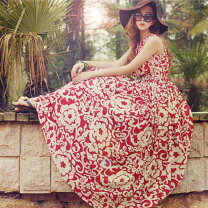 楽天市場】マキシ丈ワンピ ノースリーブ（カラーピンク）の通販 