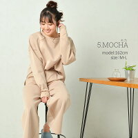 ダンボールニットワイドパンツ&トップス上下セットアップレディーススウェット長袖春服夏服春夏コーデ無地黒大人可愛いかわいい人気ルームウェアパジャマ部屋着シンプルきれいめMLサイズおしゃれ送料無料