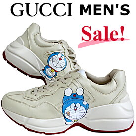 GUCCI グッチ スニーカー シューズ 靴 メンズ サイズ37,37.5 日本サイズ26,26.5cm ドラえもん gucciスニーカー メンズスニーカー ダッドスニーカー ぐっち 新品 正規品 アウトレット 655025 DRW00 9522
