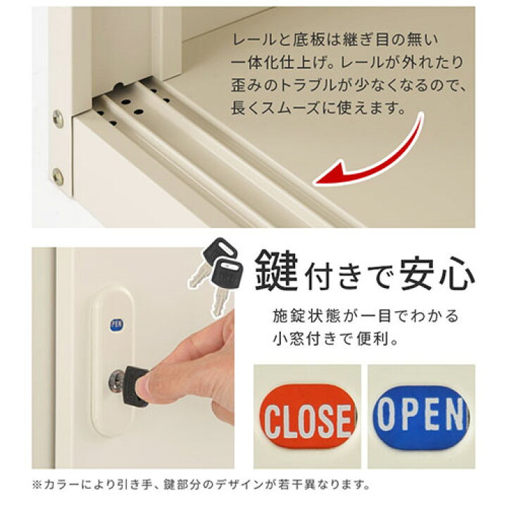 楽天市場】スチール 倉庫 物置 鍵付き 防サビ 物置き 収納庫 屋外 扉 