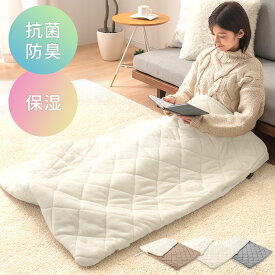 ブランケット 大判 厚手 デスクワーク 足冷え 寒さ 対策 防寒グッズ 合わせ毛布 裏起毛 ボア もこもこ あったかい 綿入り ポケット ゴムバンド ボタン付き 電気なし こたつ代わり おしゃれ ベージュ/アイボリー/グレー FAB000089