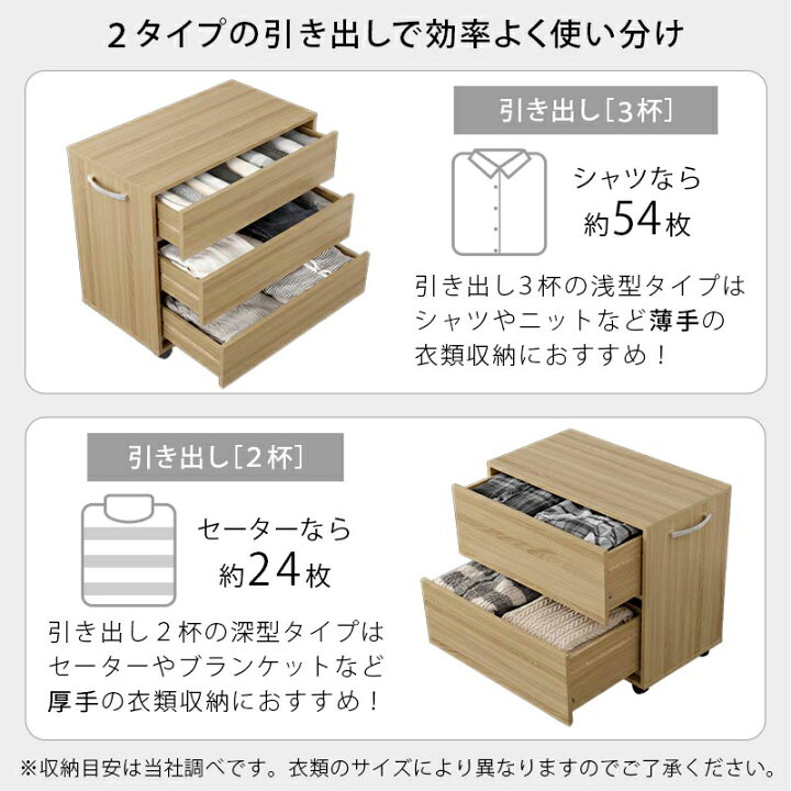 楽天市場】押入れ収納 チェスト 押入れチェスト 木製 引き出し 3段 2段 