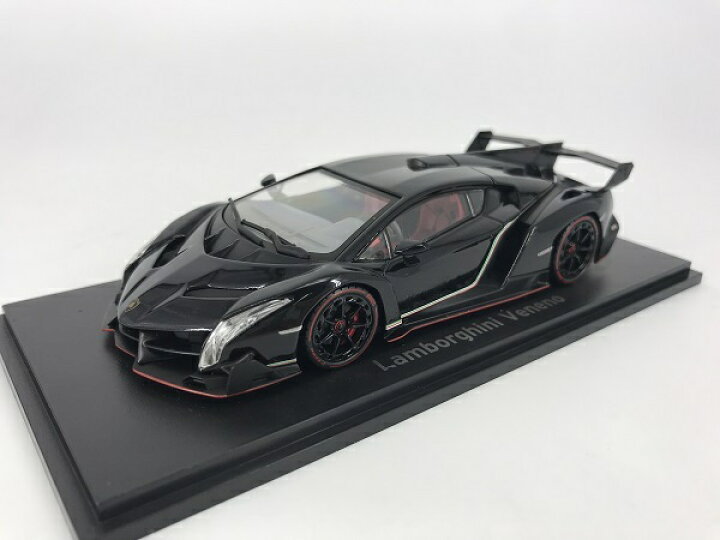 楽天市場】京商製 1/43 ランボルギーニ ヴェネーノ（ブラック/レッド 
