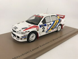 スパーク製　1/43 三菱 ランサーエボリューション No.2 Winner Rally　Hong Kong - Beijing 1995Kenneth Eriksson - Staffan Parmander スパーク製　S6507