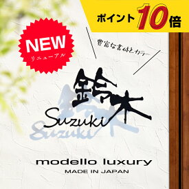 【4月25日はポイント10倍！】【楽天ランキング1位受賞】表札 ステンレス【ラ・モード リザーラ】【スピード配送】3mm厚 5mm厚 アイアン調 ネームプレート 戸建て おしゃれ 切り文字 ローマ字 漢字 国内生産 日本製