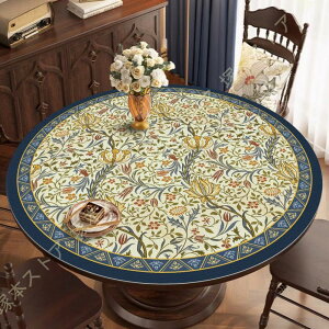 テーブルクロス 防水 北欧風 花柄 丸型 円形 テーブルマット PU生地 撥水 耐久 耐熱 すべり止め 丸テーブルクロス 家用 業務用 テーブルカバー 汚れつきにくい