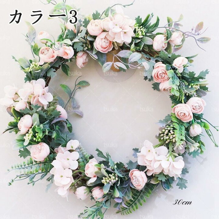 楽天市場】玄関リース おしゃれ 造花 母の日 リース 壁掛け お祝い 