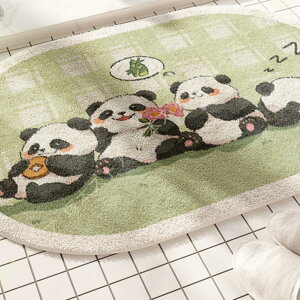 バスマット 速乾 大判 マイクロファイバー 楕円形 半円 玄関マット 洗面所マット キッチンマット 丸洗い 汚れ防止 防ダニ 入り口 ドア玄関マット 足ふきマット