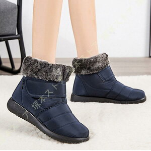 防寒 あったか ブーツ 厚底 レディース ショート スノーブーツ ムートン 防水 冬用ブーツ 人気 冬靴 もこもこ ベロクロ 防滑 軽量 雪靴 カジュアル 裏起毛
