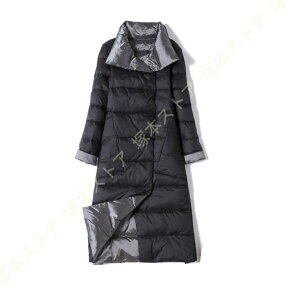 ライトダウン インナーダウン ダウンコート ダウン コート ダウンジャケット アウター 上着 ロングコート レディース 大人 軽量 暖かい 黒 ブルー 秋 冬 春