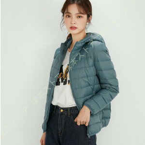 ダウンジャケット レディース 秋冬 軽量 フード付き ウルトラライト ダウンコート ブルゾン パーカー アウター コート コンパクト ショート ジャケット