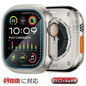 Apple Watch Ultra2 �P�[�X ������ �K���X�t�B�����t�� �A�b�v�� �E�H�b�` �E���g�� 49mm �P�[�X Apple Watch Ultra �P�[�X �������� ������ 49mm ��̌^�ی� �A