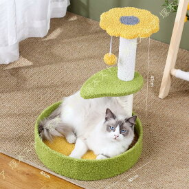 キャットタワー ミニ 猫タワー 低め 小型 スリム 据え置き 猫ハウス 猫 爪とぎ 省スペース 爪研ぎ 低い 小型 コンパクト 爪とぎポール 猫おもちゃ 猫の遊び場