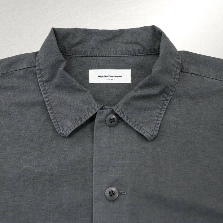 楽天市場】MAGIC STICK | BOXY DYED SHIRT #FADED GREY [23AW-MS8-009 