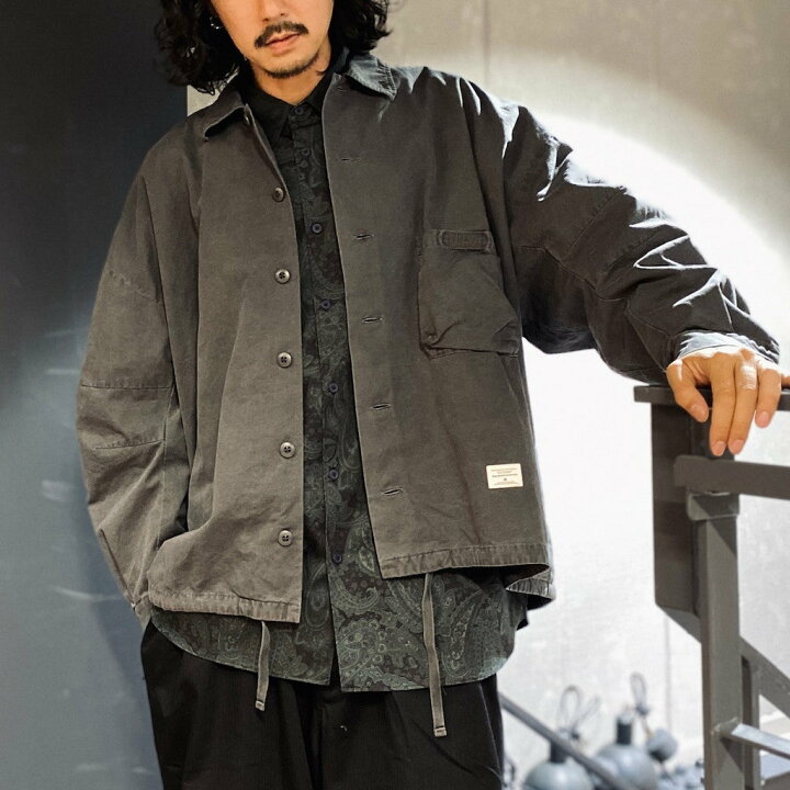 楽天市場】MAGIC STICK | BOXY DYED SHIRT #FADED GREY [23AW-MS8-009 