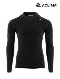 ACLIMA アクリマ｜Warmwool Hood Sweater V2 [M] #Jer Black [108452] ウォームウール フード セーター V2