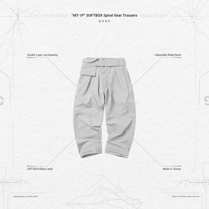楽天市場】GOOPiMADE | 「MT-1P」 SOFTBOX Spiral Gear Trousers #BONE 