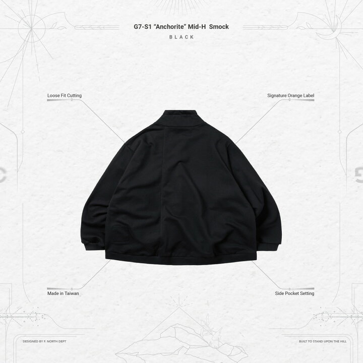 楽天市場】GOOPiMADE | G7-S1 「Anchorite」 Mid-H Smock #BLACK 