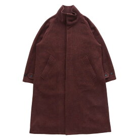 Allege｜Stand Collar Long Coat #BROWN [AL23W-CO01]