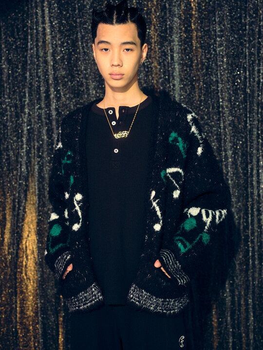 楽天市場】FAF(Fake As Flowers)｜Notes Cardigan #BLACK [13413008 