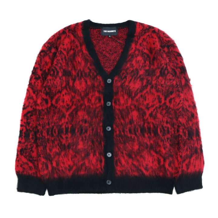 楽天市場】YUKI HASHIMOTO｜PYTHON PATTERN MOHAIR CARDIGAN #RED [232 