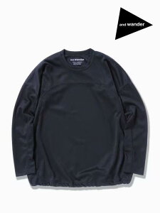 and wander �A���h�����_�[�bWomen's power dry jersey LS T #120/navy [4164136] �p���[�h���C�W���[�W LS T�i���f�B�[�X�j