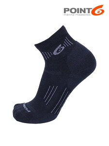 POINT6 �|�C���g�V�b�N�X�bHiking Essential Light Mini Crew #Black [P62533] �n�C�L���O�G�b�Z���V���� ���C�g�~�j�N���[
