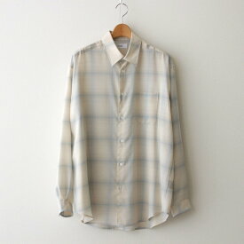 marka｜CHECK SHIRT #BLUE CHECK [M24A-12SH01C]