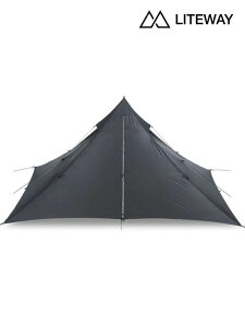 LITEWAY CgEFCbPYRAOMM SOLO TARP #Black [pyra solo blk]