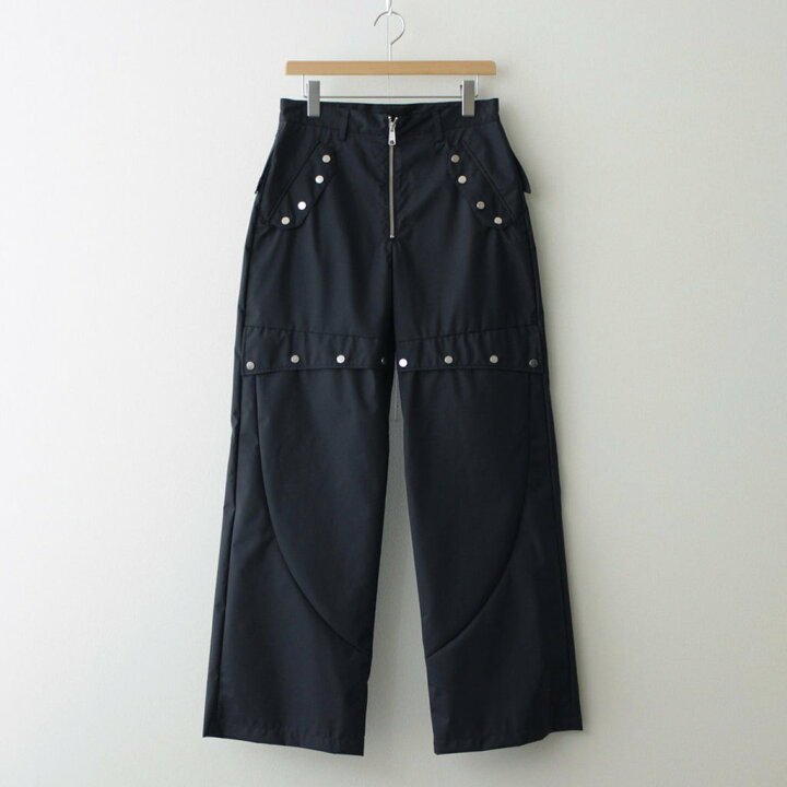 楽天市場】SHOOP｜SNAP ZIPPER NYLON PANTS #Black [SHSS24012 