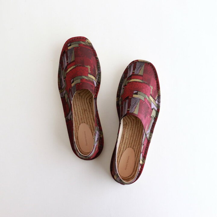 楽天市場】Hender Scheme｜JUTE SLIPPER #ABSTRACT BURGUNDY [ol-s-jut 