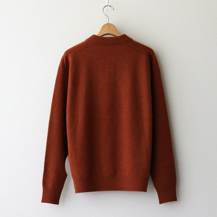 楽天市場】crepuscule｜M-G Knit Polo #Brick [2403-012] : TAMAYA 