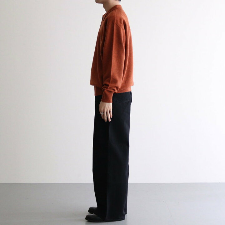 楽天市場】crepuscule｜M-G Knit Polo #Brick [2403-012] : TAMAYA 