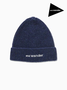 and wander �A���h�����_�[�bshetland wool knit cap #110/blue [4286196] �V�F�b�g�����h �E�[�� �j�b�g �L�����v