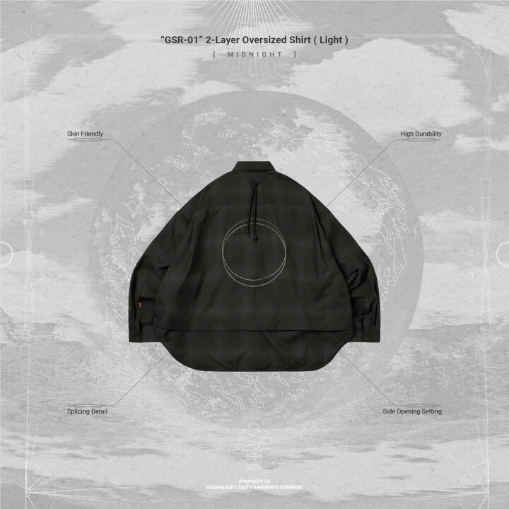楽天市場】GOOPiMADE｜「GSR-01」 2-Layer Oversized Shirt (Light 