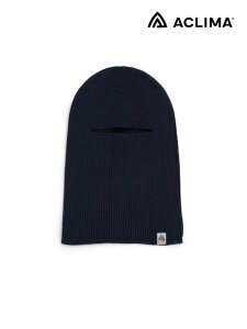 ACLIMA �A�N���}�bFlat Knit Balaclava Hat #Navy Blazer [109922]