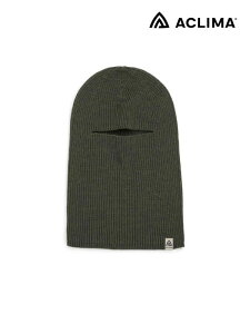 ACLIMA �A�N���}�bFlat Knit Balaclava Hat #Olive Night [109922] �t���b�g �j�b�g �o���N���o �n�b�g