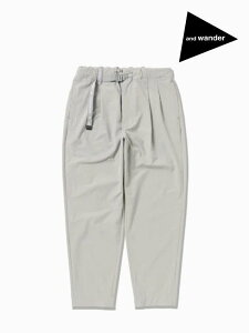and wander �A���h�����_�[�blight w cloth pants #021/l.gray [4282179]���C�g�_�u���N���X�p���c